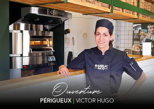 Tatiana Schmitt dans sa nouvelle pizzeria à Périgueux Basilic & Co
