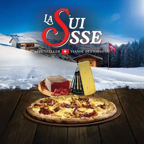 Pizza éphémère Suisse Basilic & Co